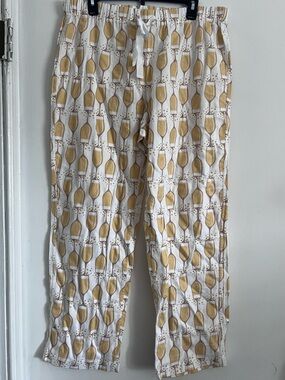 J.Crew L NWT champagne pjs pajamas Lounge Pants